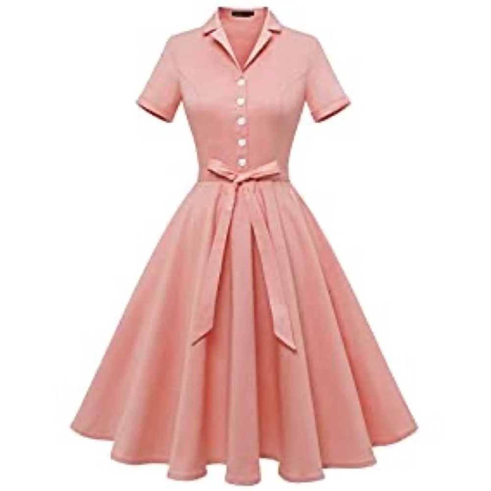 Wedtrend Women's 1950s Retro Rockabilly Dress Cap Sleeve Vintage Swing Dress.